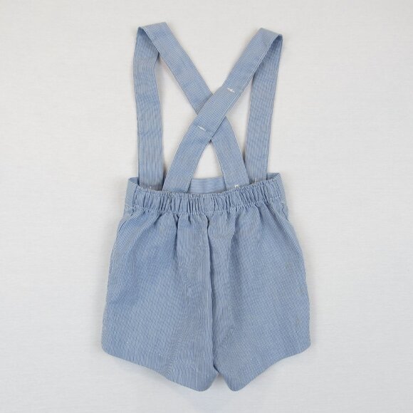 Magic Years Vintage Overall Set Toddler Boy 2T Jacket Shorts Two Piece Pinstripe - Picture 5 of 16